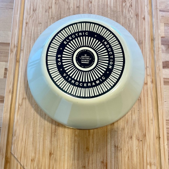 Enamel Nesting Mixing Bowls, Cabernet Pattern by Tabletops Unlimited, Set of 4 - Picture 3 of 9